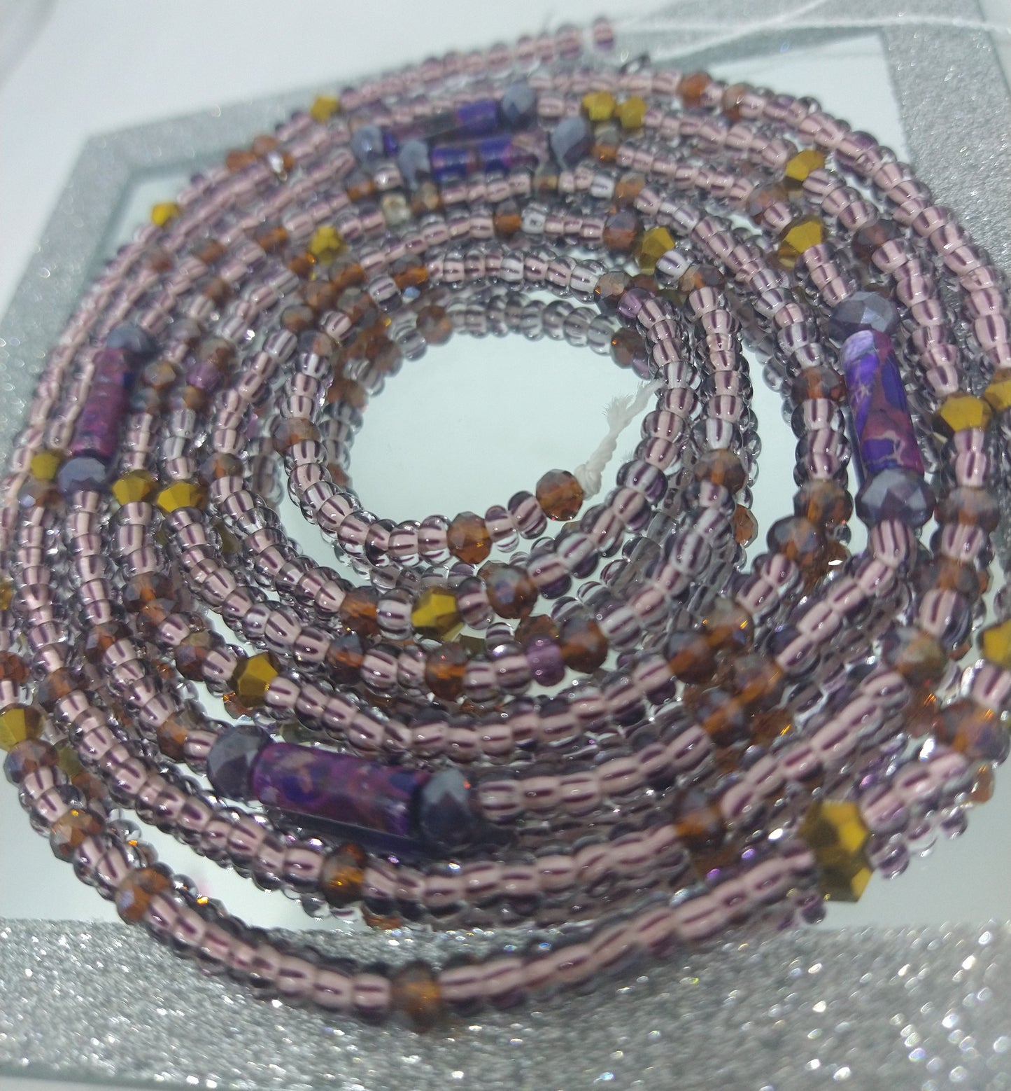 Purple Raiin waistbead