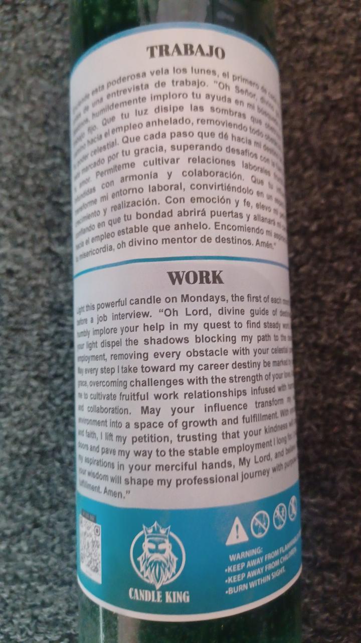 Work Candle/Trabajo