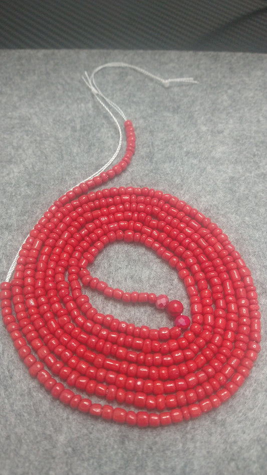 Simply Opaque Red waistbead