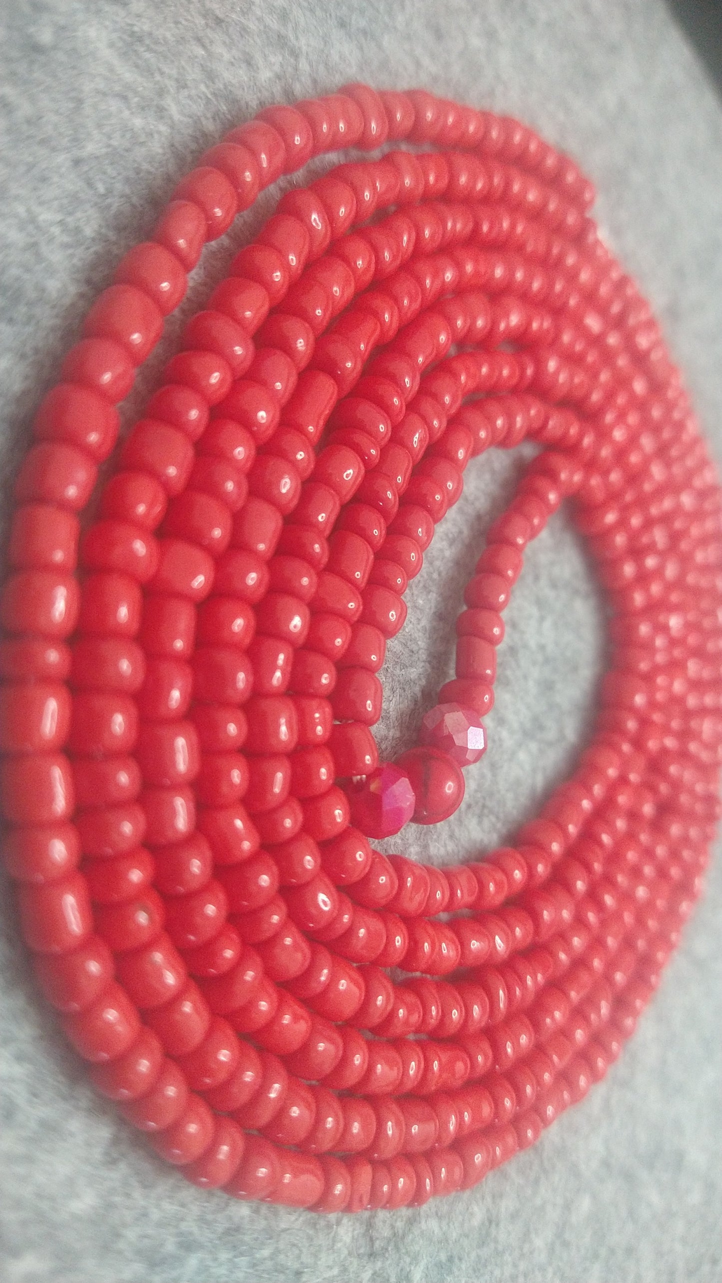 Simply Opaque Red waistbead