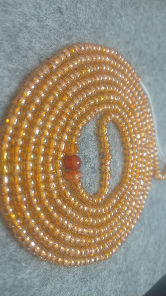 Simply Orange solid Waistbead