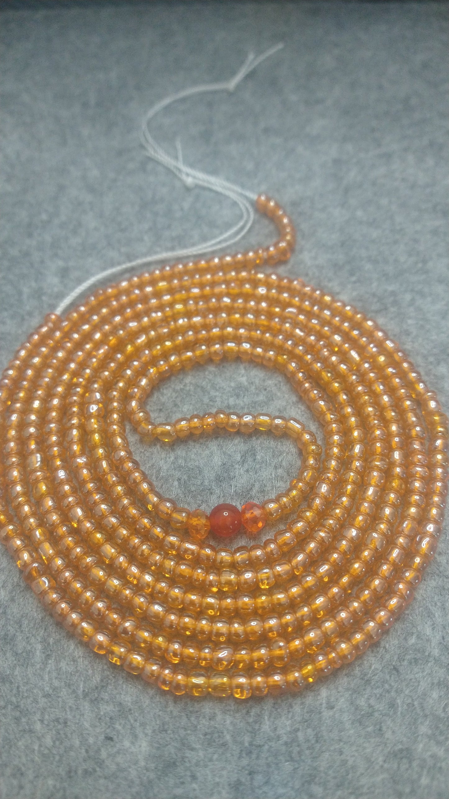 Simply Orange solid Waistbead